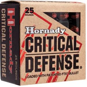 Hornady Critical Defense 9mm Luger Ammo 115 Grain Hornady FTX Polymer Tip Box of 200 rounds - Handguns | Polymer80 Warehouse
